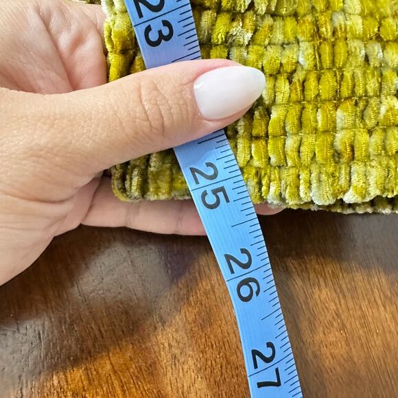 Anthropologie Gloria Velvet Joggers Harvest Yellow Women Small - Picture 8 of 8